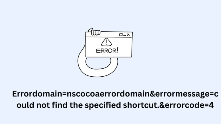 Errordomain=nscocoaerrordomain&errormessage=could not find the specified shortcut.&errorcode=4